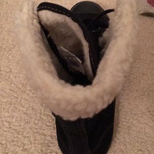 Converse Shoes - Converse black suede high top sneaker Converse Shoes - Converse black suede high top sneaker